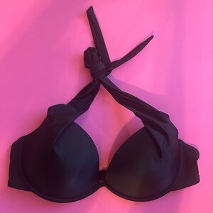 Sexy Black Halter Neck Bikini Top